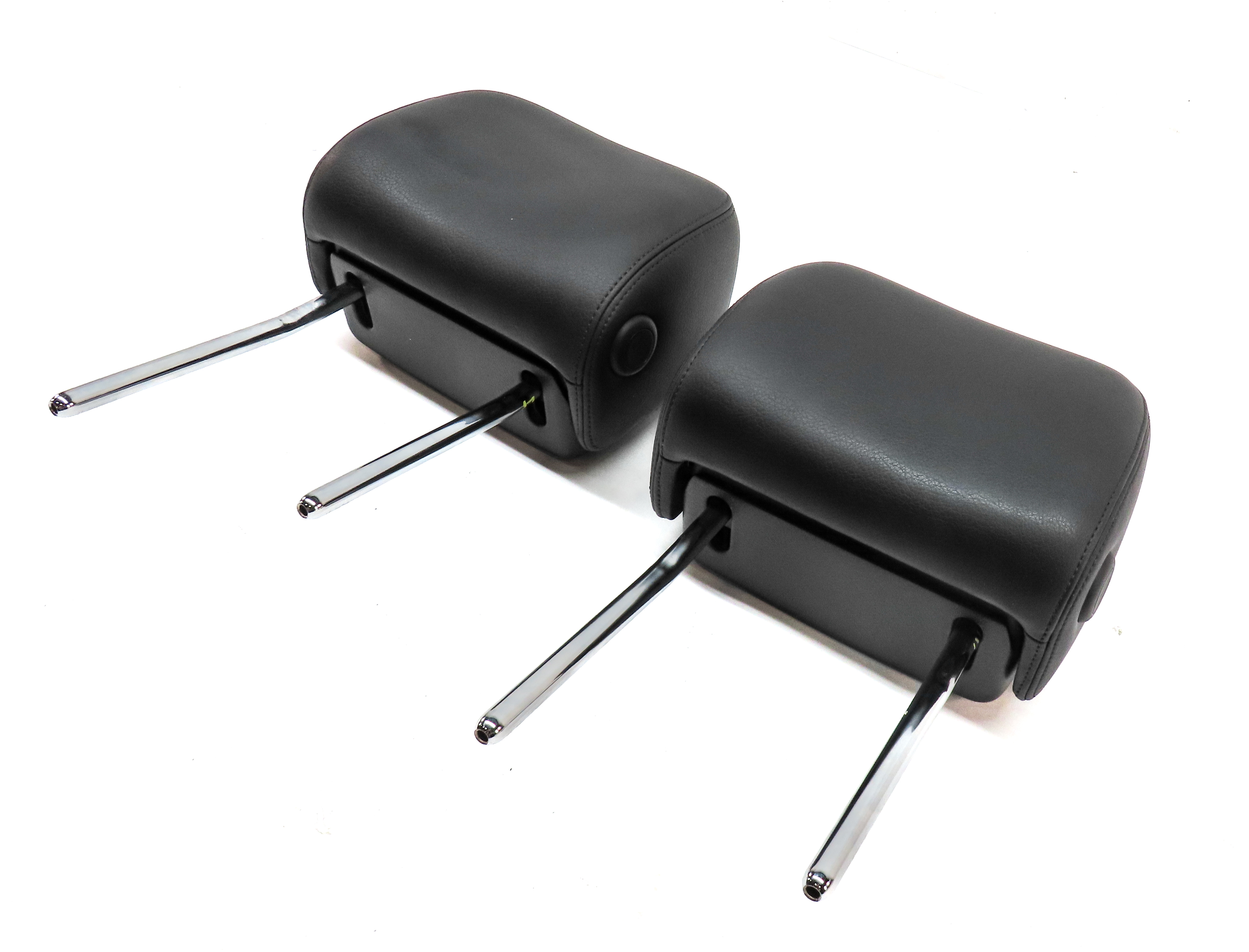 12-18 AUDI A6 A7 S6 S7 RS7 (C7 4G8) FRONT LEFT & RIGHT SEAT HEADREST SET (Black) — exact item pictured
